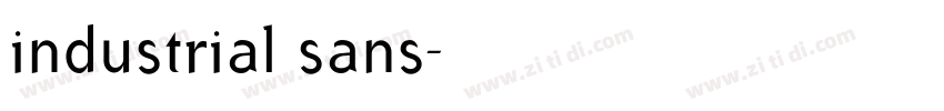 industrial sans字体转换